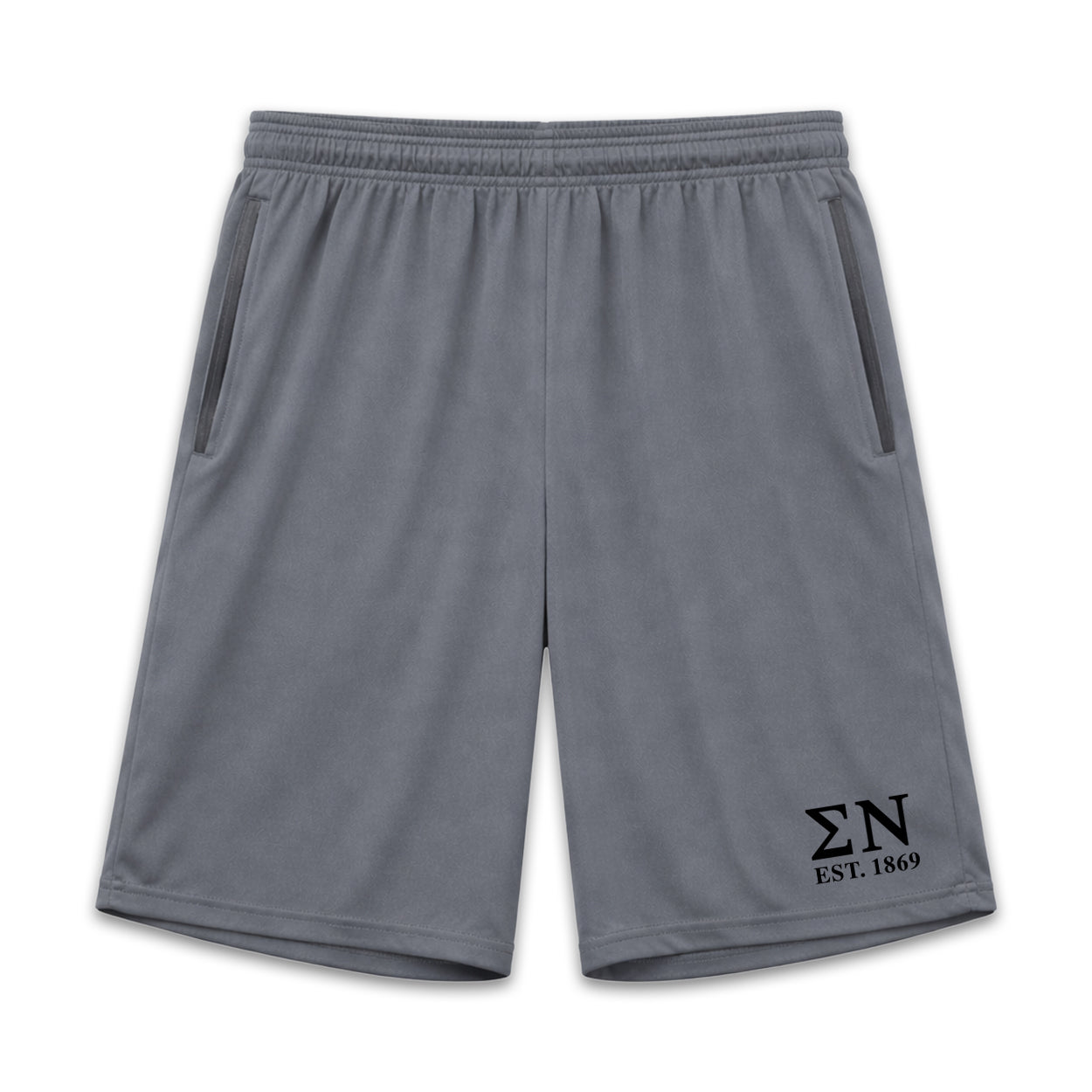 Sigma Nu 7in Grey Pocketed Shorts