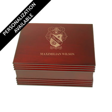 Sigma Nu Deluxe Engraved Rosewood Box