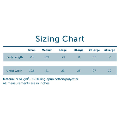 Comfort Colors Size Chart