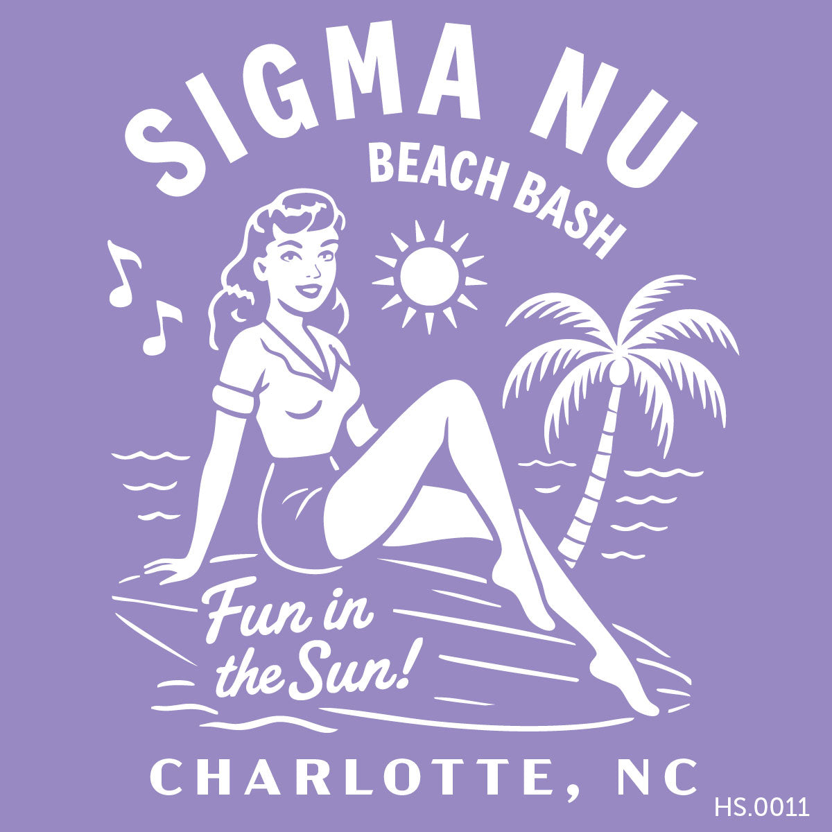 Sigma Nu Charlotte Beach Bash Tee