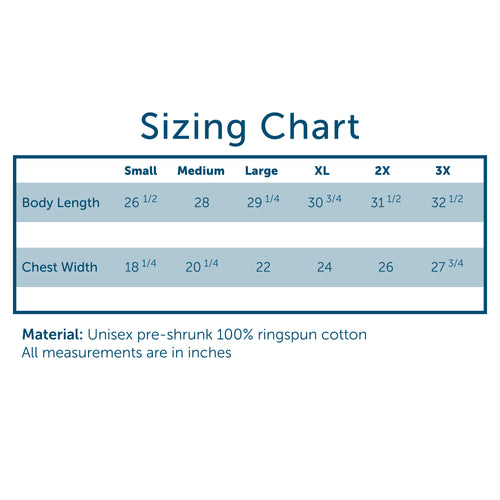 Comfort Colors Size Chart