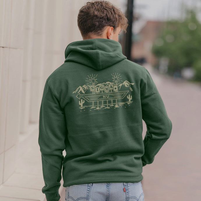 Sigma Nu Western Vintage Motel Hoodie