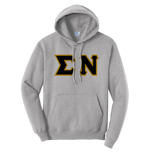 Sigma Nu Greek Letter Graphic Hoodie