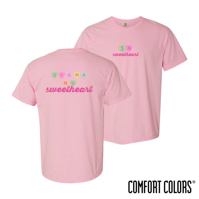 Sigma Nu Candy Hearts Short Sleeve Tee