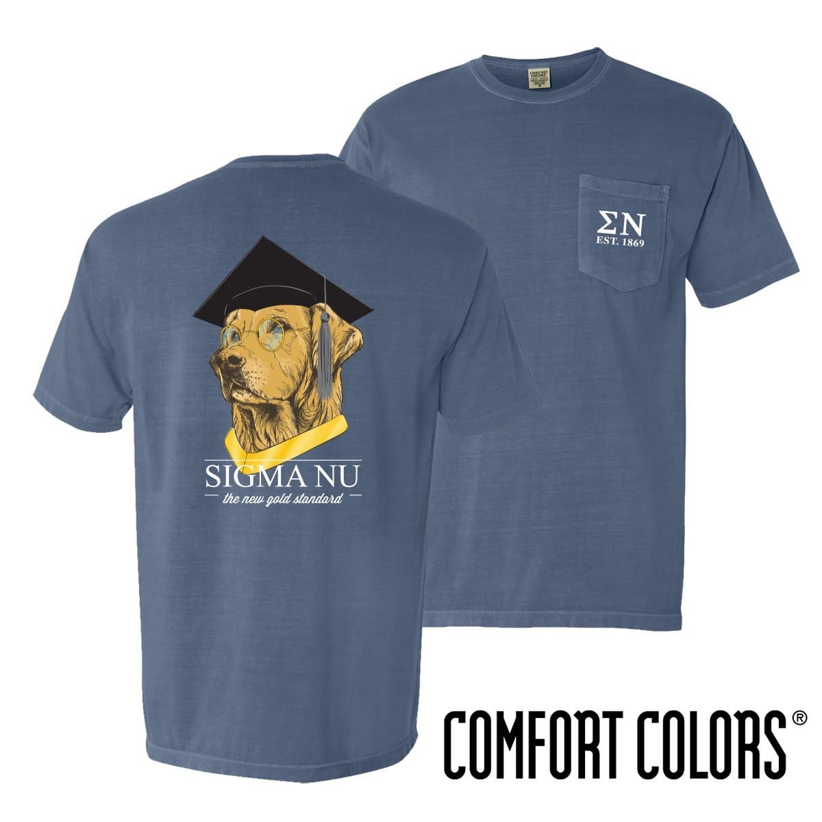 Sigma Nu Comfort Colors Retriever Grad Tee | Sigma Nu | Shirts > Short sleeve t-shirts