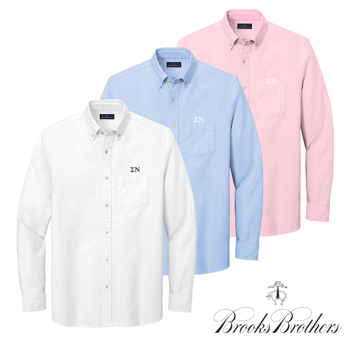 Sigma Nu Brooks Brothers Oxford Button Up Shirt