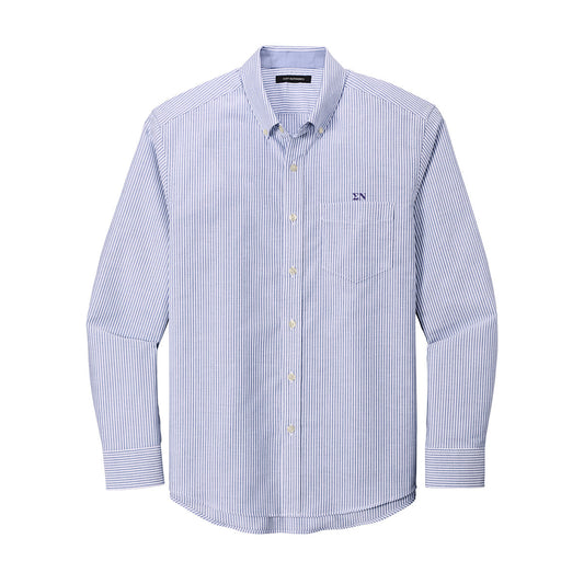 Sigma Nu Striped Oxford Button Down Shirt