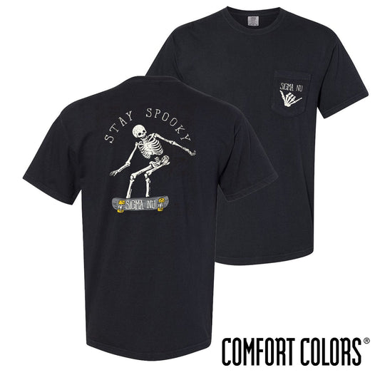 Sigma Nu Comfort Colors Stay Spooky Short Sleeve Tee | Sigma Nu | Shirts > Short sleeve t-shirts