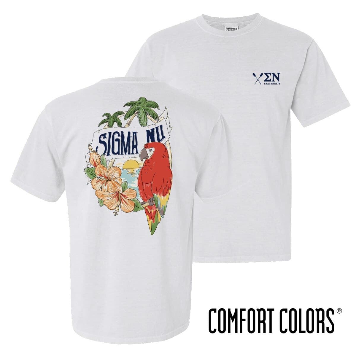 Sigma Nu Comfort Colors Tropical Tee | Sigma Nu | Shirts > Short sleeve t-shirts