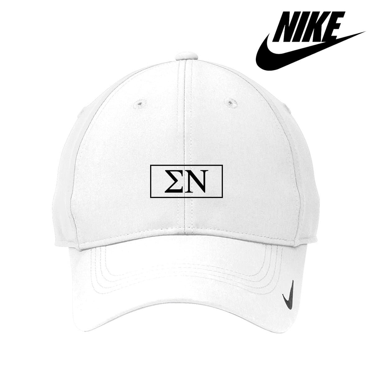Sigma Nu White Nike Dri-FIT Performance Hat | Sigma Nu | Headwear > Billed hats