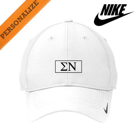 Sigma Nu Personalized White Nike Dri-FIT Performance Hat | Sigma Nu | Headwear > Billed hats