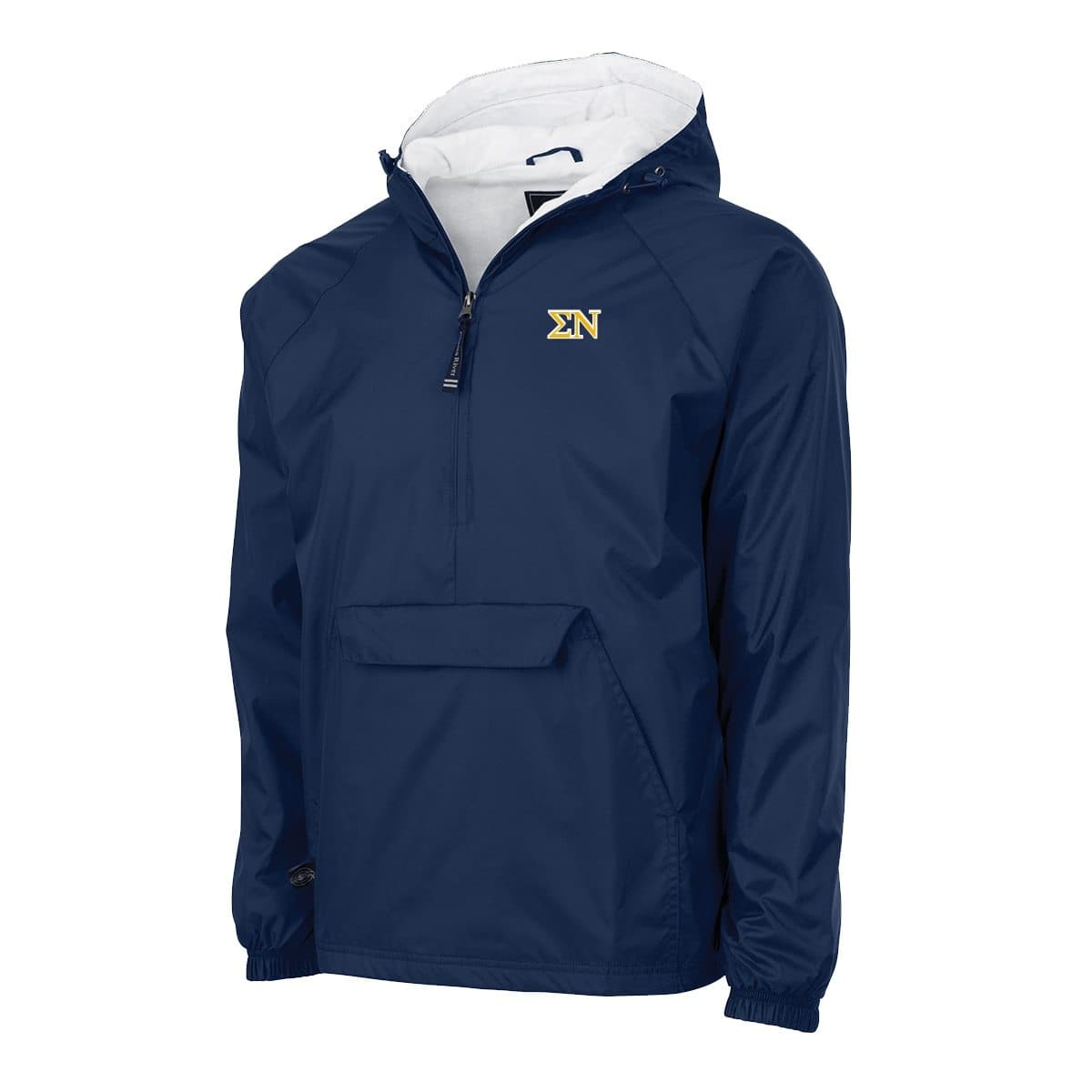 Sigma Nu Charles River Navy Classic 1/4 Zip Rain Jacket | Sigma Nu | Outerwear > Jackets
