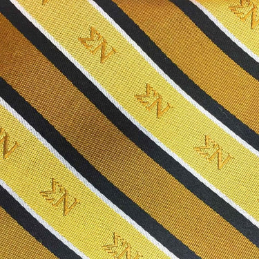 Sigma Nu Gold and Black Striped Silk Tie | Sigma Nu | Ties > Neck ties