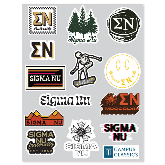Nu Sticker Stickers – Sigma Nu Official Store