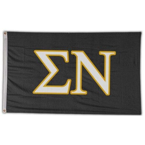 Sigma Nu Greek Letter Banner | Sigma Nu | Household items > Flags