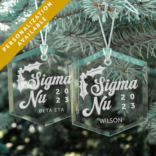 New! Sigma Nu 2023 Personalized Limited Edition Holiday Ornament