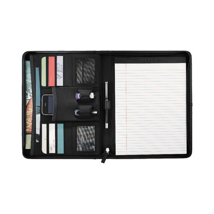 Sigma Nu Zippered Crest Padfolio | Sigma Nu | Office products > Padfolios