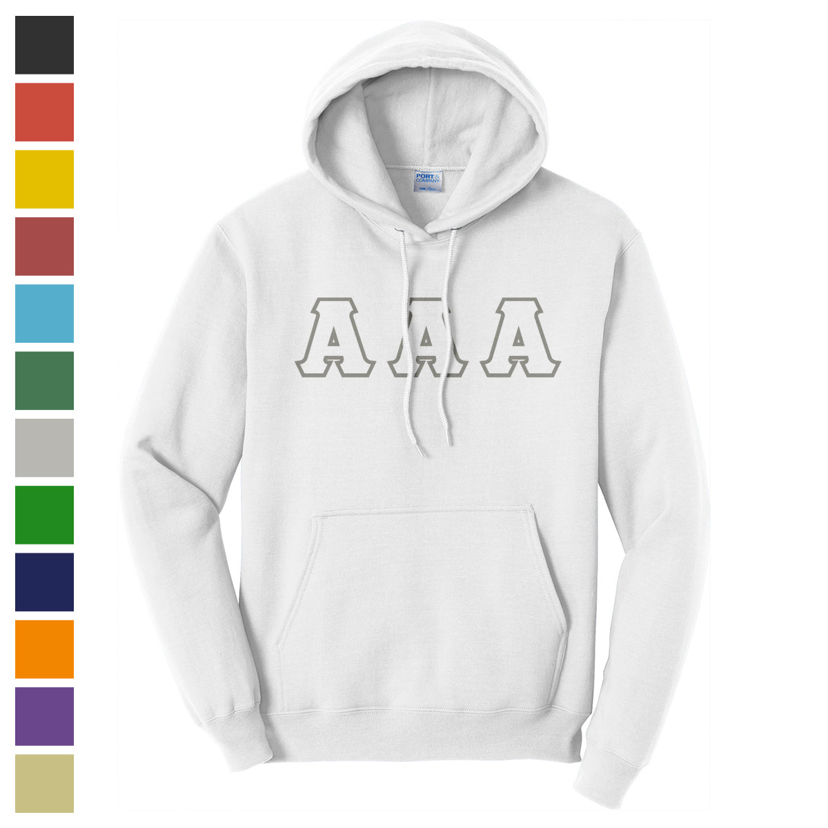 Sigma Nu Pick Your Own Colors Sewn On Hoodie